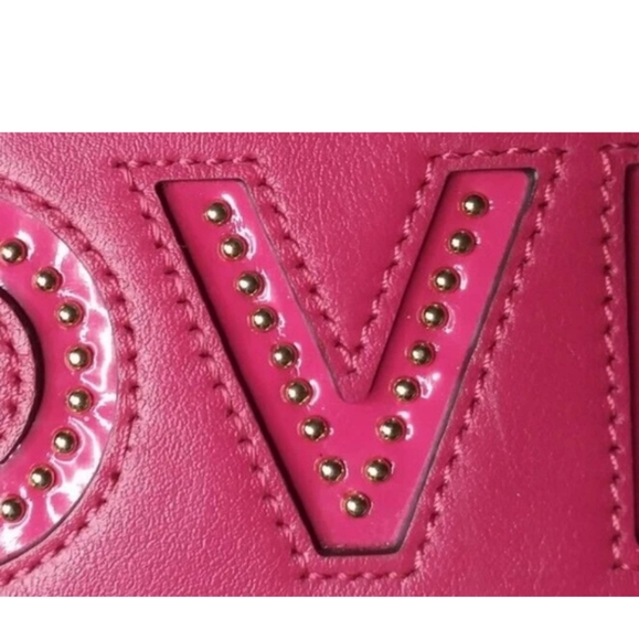 Michael Kors RUBY Ultra Pink Leather Clutch Purse Small Crossbody Bag - Picture 11 of 11